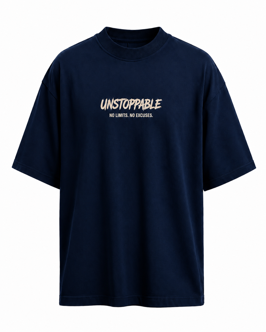 Unstoppable Eagle Oversized Graphic T-Shirt for Men | Premium Cotton Back Print | Black