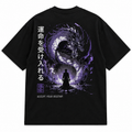 Oversized Anime Dragon Tee – Black Streetwear Shirt